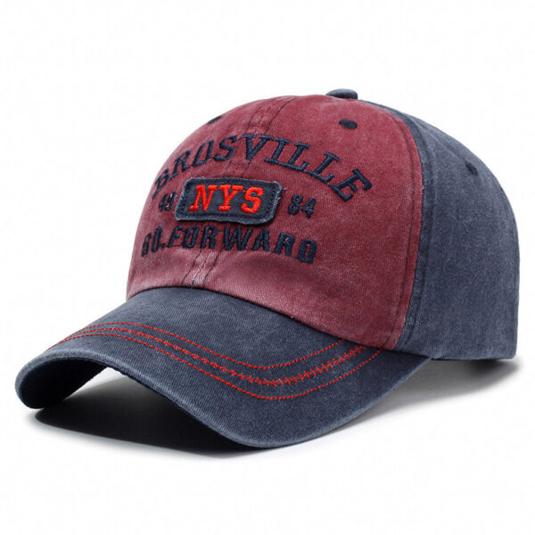 Wholesale Washed Denim Letter Baseball Cap Embroidered Trendy Letter Cap Outdoor Fashion Personalized Street Shade Hat
