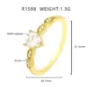 Wholesale Elegant Heart Shaped Ring For Women With Micro Paved Zircon Fashionable Personality Ring Romantic Style Suitable For Daily Wear And Dates