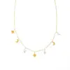 Wholesale PVD Coated Real Gold Plated 18K Gold Star 304 Stainless Steel Fashion Waterproof Non Tarnish 304 Stainless Steel Necklace