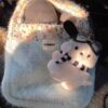 oly-9747fc2be490182e906e67f854ba6670 Wholesale Cute Doll Girl Heart School Bag Pendant Plush Creative Doll Cartoon Couple Gift