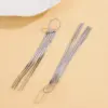 Wholesale Geometric Tassel Drop Earrings For Women In White K Plated Copper With UV Plating And 0.03µm Thickness