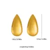 Wholesale 302 Stainless Steel Geometric Water Droplets Electroplated Golden Plated IG Style Casual Elegant Ear Studs