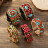 oly-9780676fbe5fb1938d08d13e7b444c8a Wholesale Heavy Woven Ethnic Style Natural Stone Bracelet Bohemian Retro Exoticism Women's Personalized Xizang Bracelet Accessories