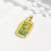 Wholesale Handmade Animal Pendant Necklace In Golden Plated Copper With Water Plating, Featuring Ball Chain For Sibling Suit