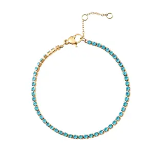 Gold/1.3*1.1cm-December Lake Green-Blue