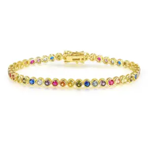 Gold 3mm Round Bag Bracelet / 6.0 Inches