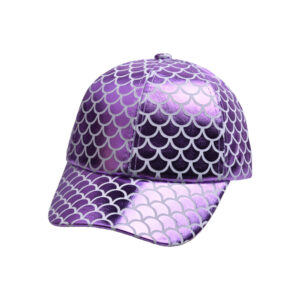 Fish scale texture-purple / Free size-adjustable (50-54)