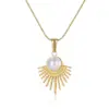 Wholesale Real Gold Plated Solid Color 304 Stainless Steel Cute Romantic Waterproof Non Tarnish 304 Stainless Steel Lobster Trigger Clasp Closure Pendant Necklace