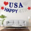 Wholesale Happy Halloween Independence Day Hanging Banner Decoration Scene Props Party Supplies American Flag Bunting Streamers Event Celebration Decoration