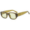 Wholesale fashion personalized simple casual sunglasses Fashion men's and women's street shooting plain sunglasses square sunglasses