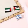 Wholesale Creative Personalized Flag Series Badge Palestinian And Israeli Flag Brooch Decoration Alloy Jewelry
