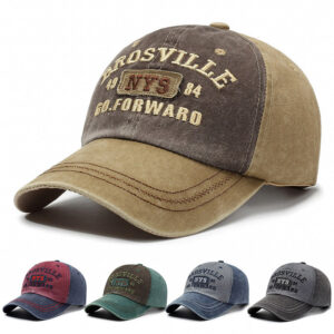 Wholesale New Washed Denim Letter Baseball Cap Embroidered Trendy Letter Cap Outdoor Fashion Personalized Street Shade Hat