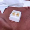 Wholesale 304 Stainless Steel Cross Heart Shape Snowflake PVD Coated Zircon 18K Gold Plated Sweet Waterproof Non Tarnish Plating Cartilage Earrings