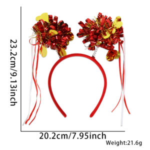 Red gold rain silk ball / Free size