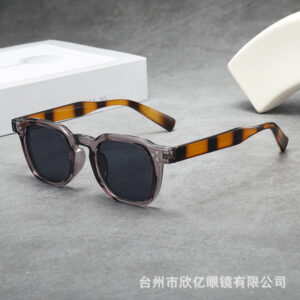 Transparent gray frame black and gray film