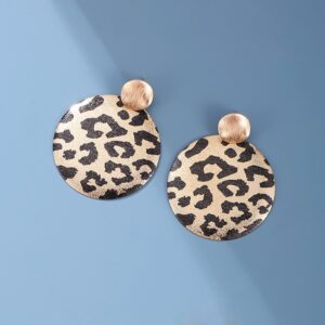 Leopard print earrings