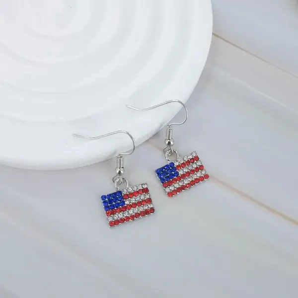 Wholesale 1 Pair Retro Constellation Fruit Heart Shape Patchwork Arylic Drop Earrings