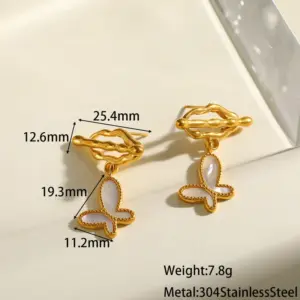 Butterfly Mother-of-pearl Earrings