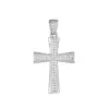 Wholesale Women’s Waterproof Non Tarnish Copper Cross Necklace With KC Golden Plated Electroplated Finish And Zircon Inlay