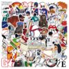 oly-98668fe2d9cf995da8bab306983f97cd Wholesale 50 pieces Baseball graffiti stickers luggage guitar skateboard helmet flat water cup waterproof no glue stickers