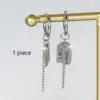 Wholesale Elegant For Letter Tassel Drop Earrings For Women In Titanium Steel