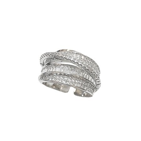oly-9870422f6feaa15730627e107ca92617 Wholesale Selling Copper Inlaid with Zircon Personalized Multi-Layer Opening Adjustable Size Winding Ring Niche High-End Ring