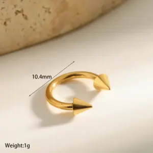 Titanium Gold 1.2*8 Lip Stud