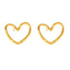 Wholesale Sugar Hollow Love Earrings Earrings Titanium Steel PVD Electroplated 18K Real Gold Niche Simple Elegant Earrings for Women