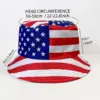 oly-989b41c00f1aeab16cd1b65873cc5f59 Wholesale American Flag Unisex Bucket Hat With Wide Brim, Ethnic Style UV Protection, Made Of Polyester Featuring Printing