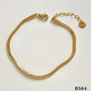 Octagonal Snake Bones Chain / Gold
