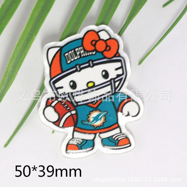 Wholesale Fashion Brand Cartoon Football Cat Sex Bag Jewelry Acrylic Pin Croud DIY Patch OLY Exclusive
