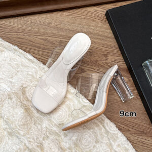 Milk white 9cm [sheepskin insole]] / 37