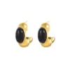 Wholesale PVD Coated Real Gold Plated Oval 304 Stainless Steel IG Style Vintage Style Simple Style Waterproof Non Tarnish Ear Studs
