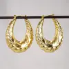 Wholesale Three-dimensional Geometric Earrings For Women In Copper With KC Golden Water Plating And 0.03µm Thick Coating