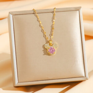 8404 golden pink diamond mickey