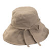 Wholesale Japanese Strap Fisherman Hat Women's Summer Breathable Lightweight Sun Protection Sun Hat All-match Face Showing Small Bow Basin Hat