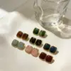 Wholesale Square Stud Earrings For Sensitive Ears, Hypoallergenic 304 Stainless Steel With 18K Real Gold PVD Coated Plating 0.03µm-0.05µm