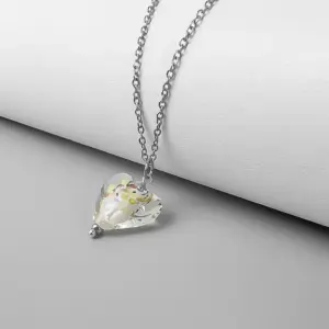 [Sle146] Curb Necklace Steel Color-Private Model MY14 All / White