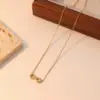oly-992193839d0bb6bd66e9467947601af0 Wholesale PVD Coated 18K Gold Platinum Real Plated Infinity 304 Stainless Steel Casual Simple Style Waterproof Non Tarnish Pendant Necklace