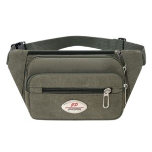 Iron label thickened buckle bag military green