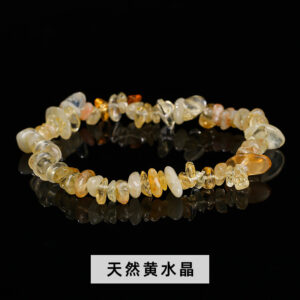 Natural citrine gravel bracelet / 5-8mm