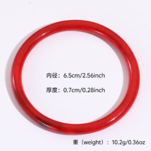 6# bracelet-big red-round-narrow face