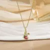 Wholesale Luxurious Titanium Steel Necklace For Women New Style Heart Pendant Collarbone Chain Versatile High-End Sensation Jewelry