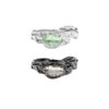 Wholesale Niche Ins Cold Style French Asymmetrical Zircon Open Snake Ring Couple Ring Female