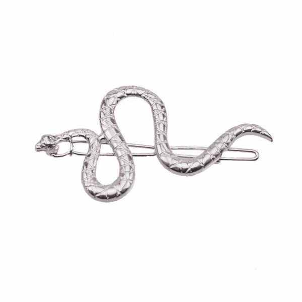 Wholesale personality snake-shaped hairpin female cold retro frog clip alloy one-word clip bangs clip