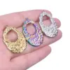 Wholesale Ion Plating (IP) Real Gold Plated 18K Gold Oval 304 Stainless Steel Basic Classic Style Waterproof Non Tarnish 304 Stainless Steel Pendant Necklace