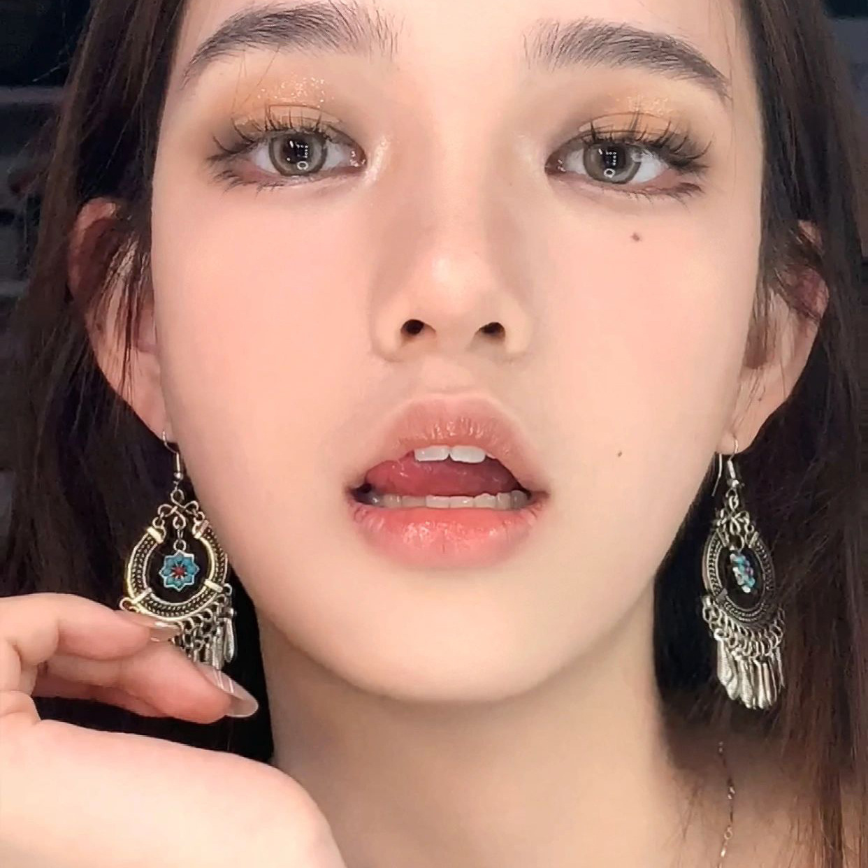 Wholesale Minority Style Niche Design High-end Earrings Women's Retro Court Long Tassel Elegant Dai Earrings