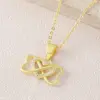 Wholesale Heart Shape Pendant Necklace For Women In Copper With 18K Gold Plated Claw Setting, Zircon, Cable Chain
