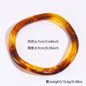 25# bracelet - coffee - irregular - narrow face
