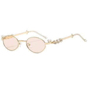 Gold frame champagne slices